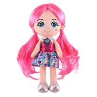 мягкая игрушка КУКЛА Глория 32см ярко-розовые волосы,в платье MT-CR-D01202323-32