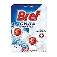 освежитель для туалета подвеска шарики BREF (БРЕФ) 50г Сила-актив Хлор 1/10  Мин.заказ=2