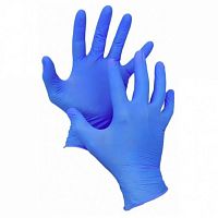 перчатки нитриловые (L) 50пар 1/50 LIBRY KN003B голубые неопудр. Мин.заказ=50
