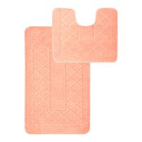 коврики набор для ванной и туалета CLASSIC 40*50см,50*80см светло-розовый 02CL-5080-167