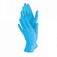 перчатки нитриловые (XL) 50пар 1/50 KN004B голубые Мин.заказ=50
