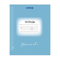 Тетрадь 12листов "5-КА" клетка BRAUBERG ЭКО, 1/25 104760 Мин.заказ=25