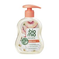жидкое мыло BIOMIO (БИОМИО)  300мл Natural Liquid Soap с маслом персика