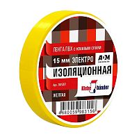 изолента KLEBEBANDER (КЛЕБЕБАНДЕР) ПВХ 15мм*20м желтая ТIК502Т