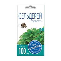 семена СЕЛЬДЕРЕЙ 0,5г листовой Бодрость цв/п 1/10 АГРОУСПЕХ Мин.заказ=10