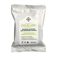 салфетки влажные  20шт DELICARE для интим.гигиены 1/36 3078852 Мин.заказ=5