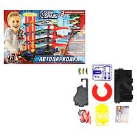 игрушка АВТОПАРКОВКА 3 машины 52,5*35*7,5см Технодрайв 1912I144-R