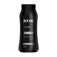 гель для душа EXXE (ЭКС) 400мл муж.2в1 SILVER Экстрасвежесть 1/12 7930/7830 АКЦИЯ!