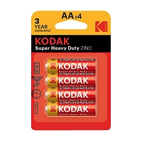 батарейки KODAK (КОДАК) R6  4шт солевые 1/20 блистер 60021 Мин.заказ=2