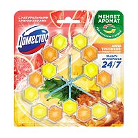 освежитель для туалета подвеска блок DOMESTOS (ДОМЕСТОС) 50г*3 сила тропиков
