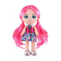 мягкая игрушка КУКЛА Глория 32см ярко-розовые волосы,в платье MT-CR-D01202323-32