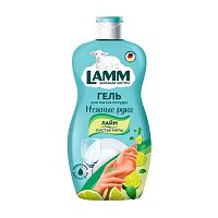 средство для мытья посуды LAMM (ЛАММ) 450мл Лайм и листья мяты 1/12 802798 Мин.заказ=2