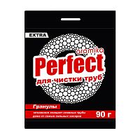 для труб PERFECT (ПЕРФЕКТ) EXTRA  90гр гранулы для чистки труб,черный 1/80 Мин.заказ=3