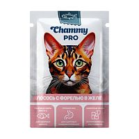 корм CHAMMY (ЧАММИ) PRO  85г лосось/форель в желе для кошек 1/30 АКЦИЯ! Мин.заказ=30