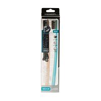 зубная щетка RENDAL (РЕНДАЛ)  Carbon Bristles средняя 2шт 1/12 3086053