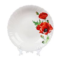 тарелка 24см АЛЫЙ МАК Daniks обеденная,круглая.LHP95/K1929 1/6 448957 Мин.заказ=6