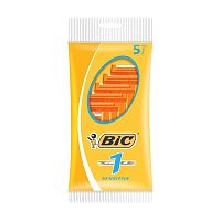 станок бритвенный BIC-1 (БИК-1) однораз.д/чувст.кожи 5шт 1/40 Мин.заказ=2