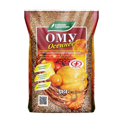 удобрение ОМУ осеннее 3кг 1/5 БУЙ удобрение ОМУ осеннее 3кг 1/5 БУЙ