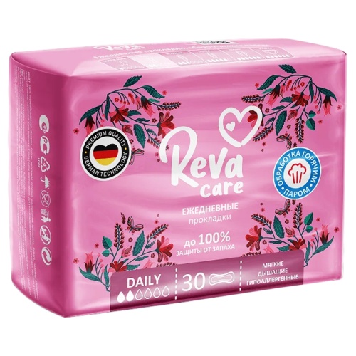 гигиенические прокладки REVA CARE ежедн. 30шт Daily 1/24 гигиенические прокладки REVA CARE ежедн. 30шт Daily 1/24