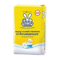 мыло ХОЗЯЙСТВЕННОЕ УШАСТЫЙ НЯНЬ 180г Отбелив.эфф 1/36   11139 Мин.заказ=4