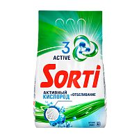 стиральный порошок SORTI (СОРТИ) авт.2,4кг Активный кислород м/у 1/4  8539-3/8582-3АХ АКЦИЯ!