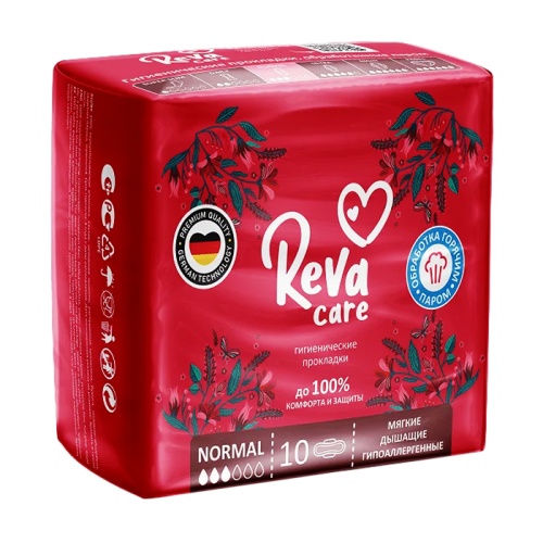 гигиенические прокладки REVA CARE 10шт Normal 1/48 гигиенические прокладки REVA CARE 10шт Normal 1/48