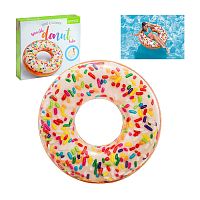 круг 99*25см ПОНЧИК радужный надувной 1/12 56263NP