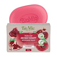 мыло туалетное BIOMIO (БИОМИО)  90г Aromatherapy,гранат и эфирное масло 1/24 Мин.заказ=3
