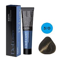 краска для волос ESTEL (ЭСТЕЛЬ) Deluxe 60мл 3/0 Темный шатен 