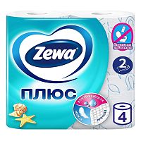 бумага туалетная ZEWA (ЗЕВА) 2сл 4шт океан 1/24 Мин.заказ=2