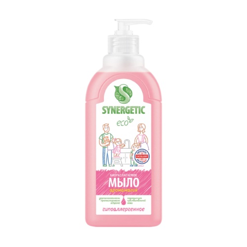 жидкое мыло SYNERGETIC Аромамагия 500мл 1/14 жидкое мыло SYNERGETIC Аромамагия 500мл 1/14