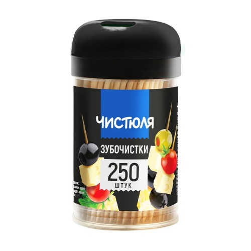 зубочистки ЧИСТЮЛЯ 250шт 1/50 ЗЧ003 Мин.заказ=5