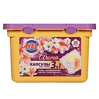  капсулы для стирки LAVELiq гель авт.20шт Весеннее утро 1/18