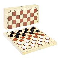 игра настольная ШАХМАТЫ И ШАШКИ пластмассовые в дер. упаковке