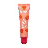 бальзам для губ BEYOUNG 15мл Fruity Gloss клубника 813265C 1/12