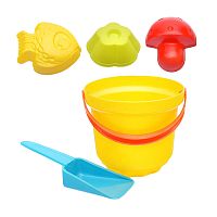 набор детский для песочницы КАРАПУЗ в ведре 9171