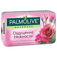 мыло туалетное PALMOLIVE (ПАЛМОЛИВ) 90г Ощущение нежности Роза и молоко 1/72  Мин.заказ=3