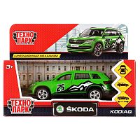 машина метал. SKODA KODIAQ СПОРТ 12см, двери, багаж, инерц, кор. Технопарк KODIAQ-S