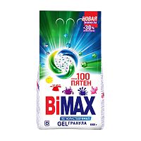 стиральный порошок BIMAX (БИМАКС) авт.6кг 100 пятен м/у 1018-1/1076-1 1/2 АКЦИЯ!