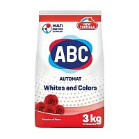 стиральный порошок ABC авт. 3кг Роза 1/6