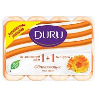 мыло туалетное DURU (ДУРУ) 4*80г Календула 1+1 1/12  АКЦИЯ!