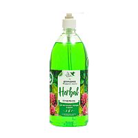 жидкое мыло ДОМАШНЕЕ 1л 3в1 Flora nature Травяное 1/12 дозатор 