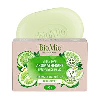 мыло туалетное BIOMIO (БИОМИО)  90г Bio-Soap,бергамот,зеленый чай 1/24 АКЦИЯ! Мин.заказ=3