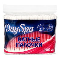 ватные палочки DAY SPA (ДЭЙ СПА) 200шт пакет с зип.лок розовые 1/35 Мин.заказ=4