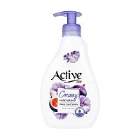 жидкое крем-мыло ACTIVE (АКТИВ) 350мл Инжир, дозатор 1/12