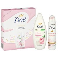 набор жен.DOVE (ДАВ) (гель для душа 250мл + дезодорант 150мл) 