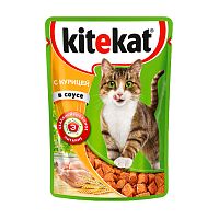 корм KITEKAT (КИТИКЕТ)   85г соус курица 1/28  АКЦИЯ! Мин.заказ=28