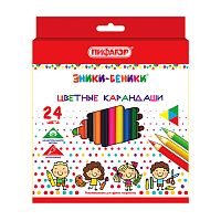 карандаши 24цвета ПИФАГОР Эники-беники заточ. 181348