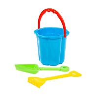 набор детский для песочницы № 66 (ведро-цветок малое,лопатка малая №3,грабельки малые №3) 3591 Мин.заказ=2