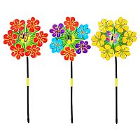 ветерок ЦВЕТОК С БАБОЧКОЙ 22*54см в пакете 00-5864 Мин.заказ=2